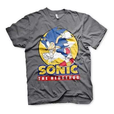 Tričko Ježek Sonic, šedé, velikost M