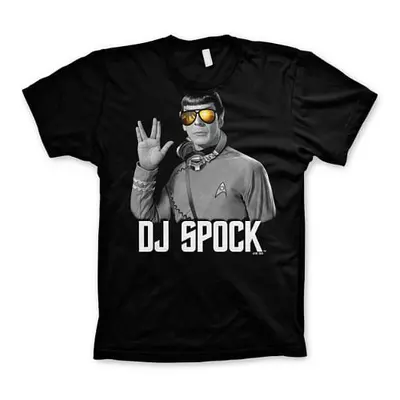 Tričko Star Trek - DJ Spock, černé, velikost XL