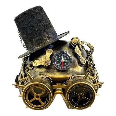 Maska Steampunk s kloboučkem