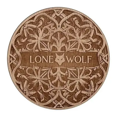 Dřevěný podtácek Lone Wolf - Logo