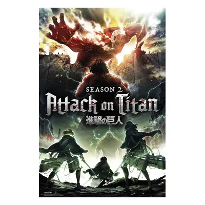 Plakát Attack on Titan: Season 2 - Key Art