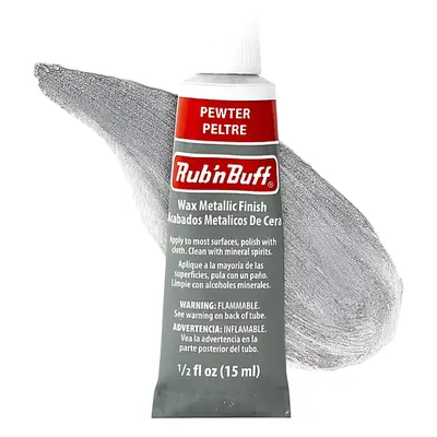 Rub n Buff Metallic Wax Finish - cínová