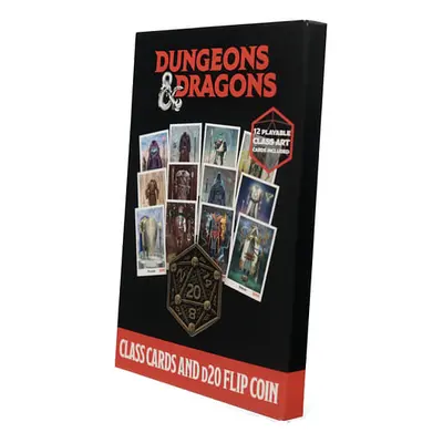 Dungeons & Dragons - karty povolání a D20 mince