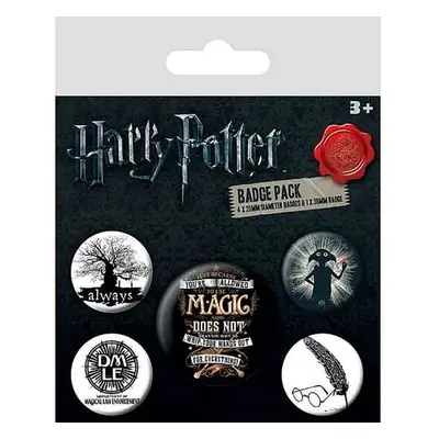 Sada placek Harry Potter - Symbols, 5 ks