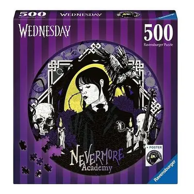 Puzzle Wednesday - Nevermore Academy (kulaté), 500 dílků