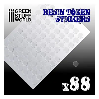 Green Stuff World: Resin Token Stickers (15mm), 88 ks