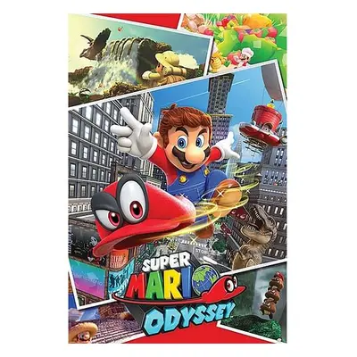 Plakát Super Mario Odyssey - Collage