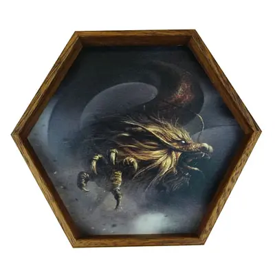 Dřevěný Dice Tray - Drak