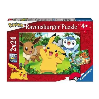 Puzzle Pokémon - Pikachu & Friends, 2x 24 dílků