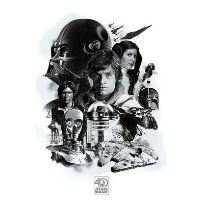 Plakát Star Wars - 40th Anniversary (Montage)