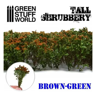 Dekorace Green Stuff World - Tall Shrubbery: Brown Green