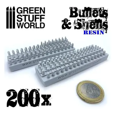 Dekorace Green Stuff World: Resin Bullets and Shells, 200 ks