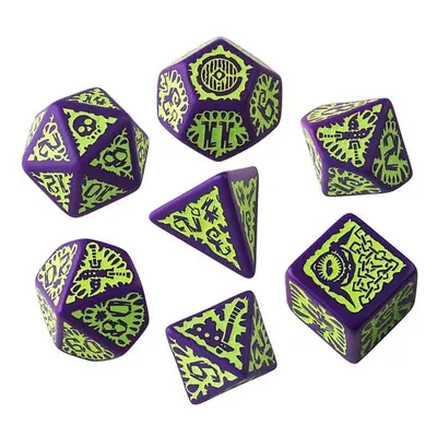 Sada kostek Pathfinder - Goblin Purple & green