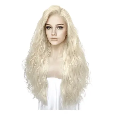 Paruka Lace Front - Platinová blond (60 cm)