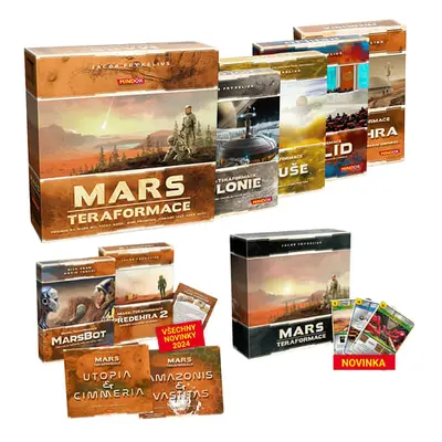 Mars: Teraformace - všechna rozšíření + Big Box a nové promo karty