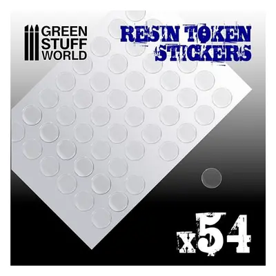 Green Stuff World: Resin Token Stickers (20mm), 54 ks