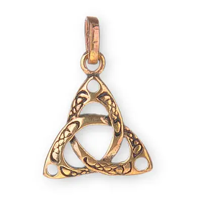 Bronzový amulet Triquetra - menší