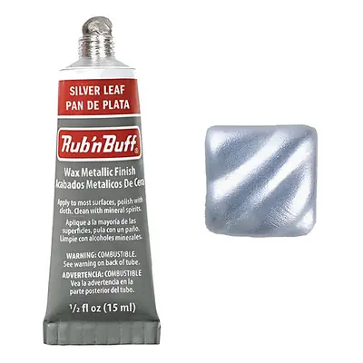 Rub n Buff Metallic Wax Finish - stříbrný list