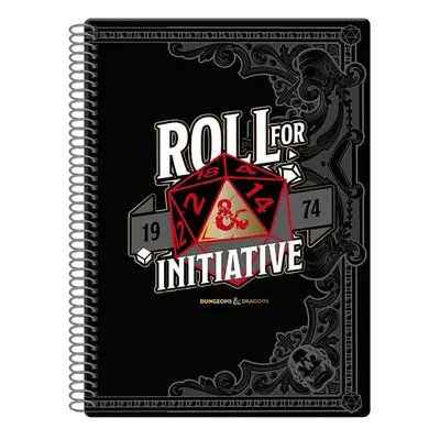 Zápisník Dungeons and Dragons - Roll for Initiative, A4