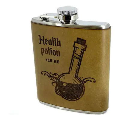 Placatka s koženým obalem Health Potion