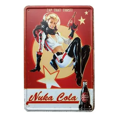 Plechová cedule Fallout - Nuka Cola Girl