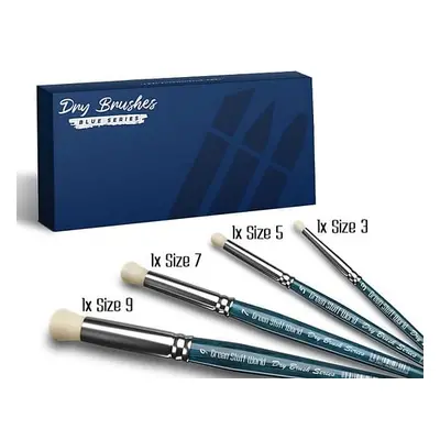 Sada štětců Green Stuff World: Premium Dry Brush Set - Blue Series