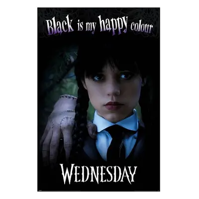 Plakát Wednesday - Black is my Happy Colour