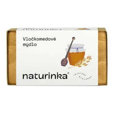 Přírodní vločkomedové peelingové mýdlo Naturinka 110 g