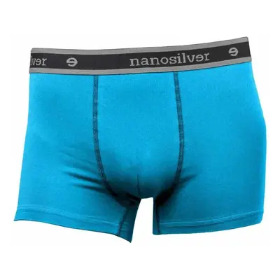 nanosilver® Nano boxerky s gumou nanosilver bez zadního švu – modré Velikost: XL