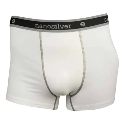 nanosilver® Nano boxerky s gumou nanosilver bez zadního švu bílé Velikost: XXL