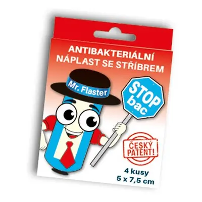 Grade Medical Antibakteriální náplast StopBac STERILE Normal 7,5 x 5 cm 4 ks