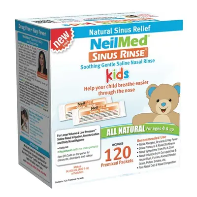 NeilMed Proplach nosu Sinus Rinse, Kids, Izotonický, 120 náhradních sáčků