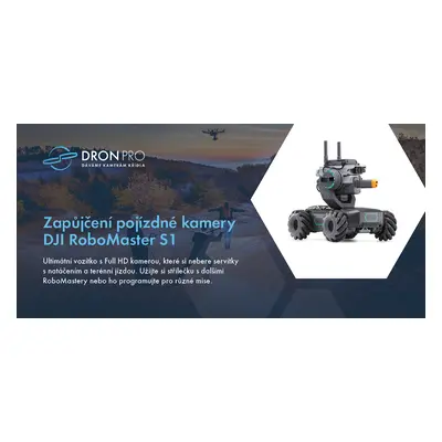 Dárkový poukaz na zapůjčení pojízdné kamery DJI RoboMaster S1