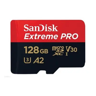 SanDisk MicroSDXC 128GB Extreme PRO A2 UHS-I (V30) U3 + SD adaptér 1SA1014