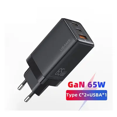 Nabíjecí adaptér USAMS 65W (2x USB-C a USB-A)