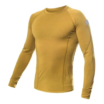 SENSOR MERINO AIR pánské triko dl.rukáv mustard