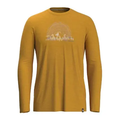 Smartwool NEVER SUMMER MOUNTAINS GRAPHIC LS TEE honey gold