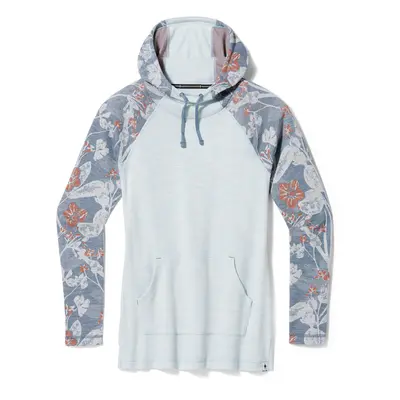 Smartwool W THERMAL MERINO DRAPE NECK HOODIE winter sky floral