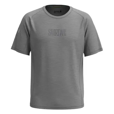 Smartwool M ACTIVE ULTRALITE GRAPHIC SS TEE light gray hthr-medm gray hthr