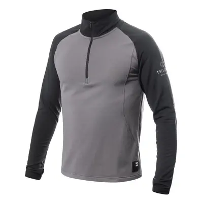 SENSOR COOLMAX THERMO pánská mikina zip steel gray/černá