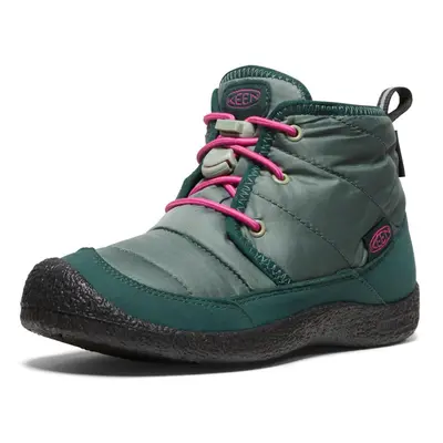 Keen HOWSER II CHUKKA WP CHILDREN dark forest/fuchsia purple