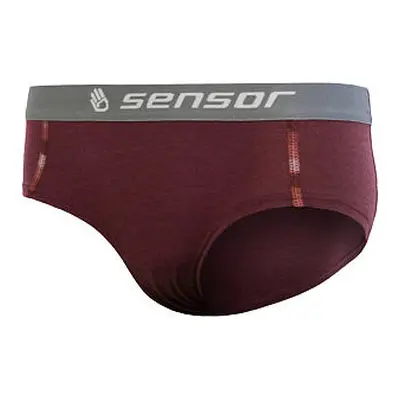 SENSOR MERINO AIR dámské kalhotky tm.vínová