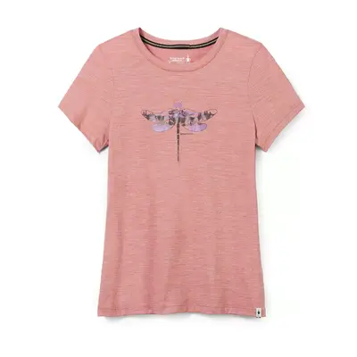 Smartwool W MERINO SPORT 150 DRAGONFLY SUMMIT SS GRAPHIC TEE light mahogany heather