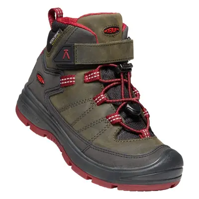 Keen REDWOOD MID WP K steel grey/red dahlia