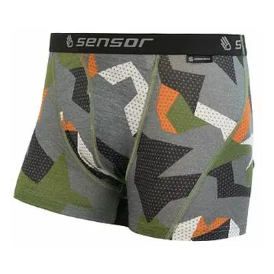 SENSOR MERINO IMPRESS pánské trenky safari camo