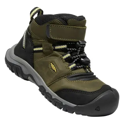 Keen RIDGE FLEX MID WP CHILDREN dark olive/dusky citron