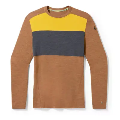 Smartwool CLASSIC THERMAL MERINO BL COLORBLOCK CREW B fox brown heather