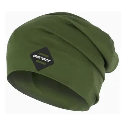 SENSOR ČEPICE MERINO ACTIVE LOGO safari green