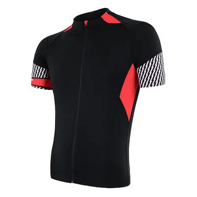 SENSOR CYKLO RACE pánský dres kr.ruk. černá/červená