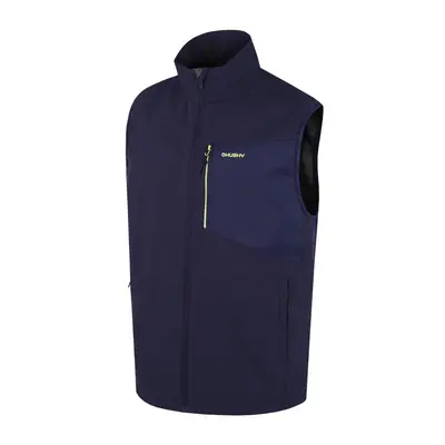 Husky Pánská softshell vesta Salien M dk. blue